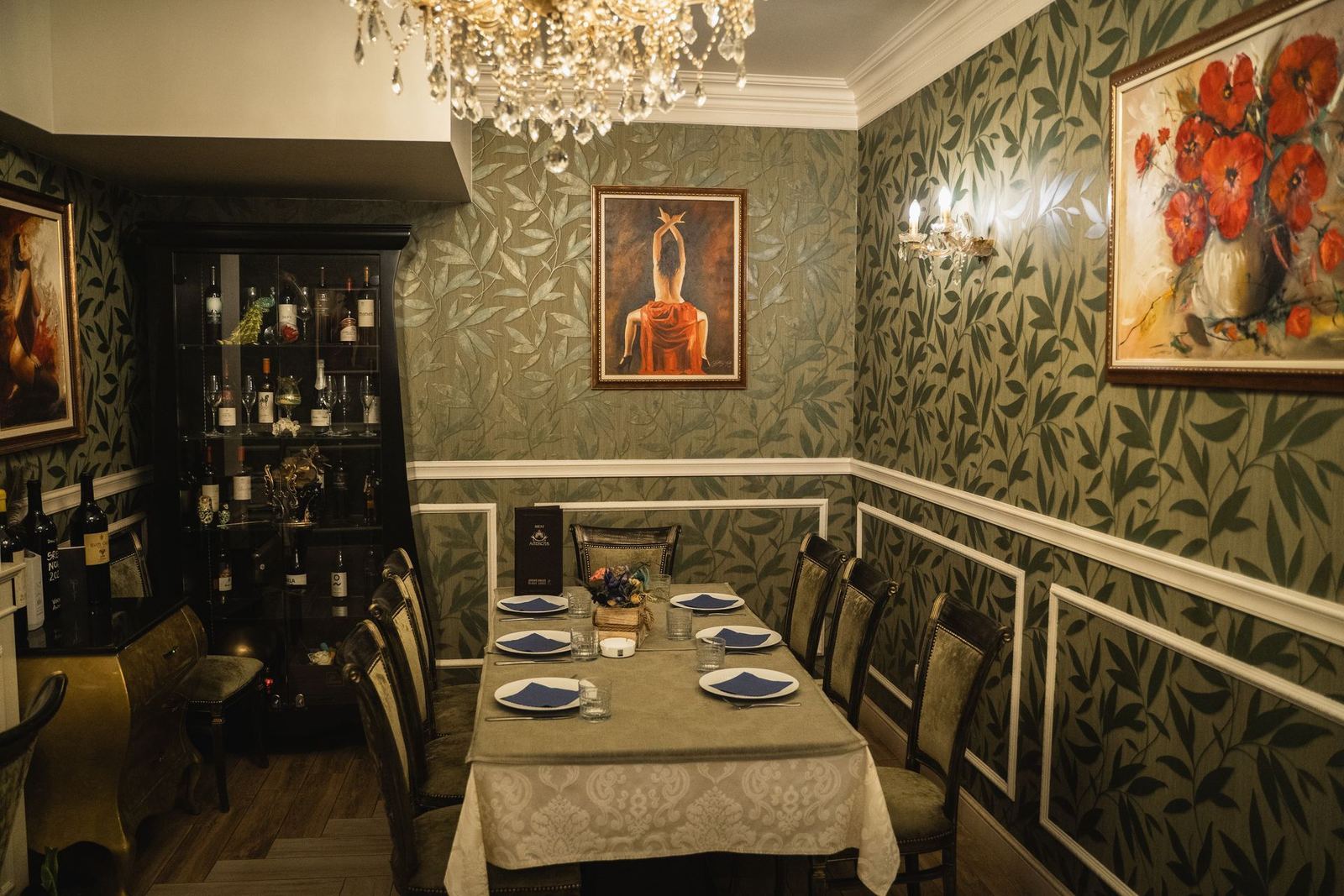 Unutrašnjost restorana Aleksića Tvrđava u Nišu